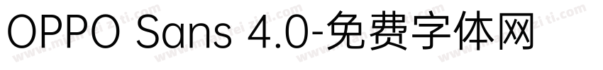 OPPO Sans 4.0字体转换
